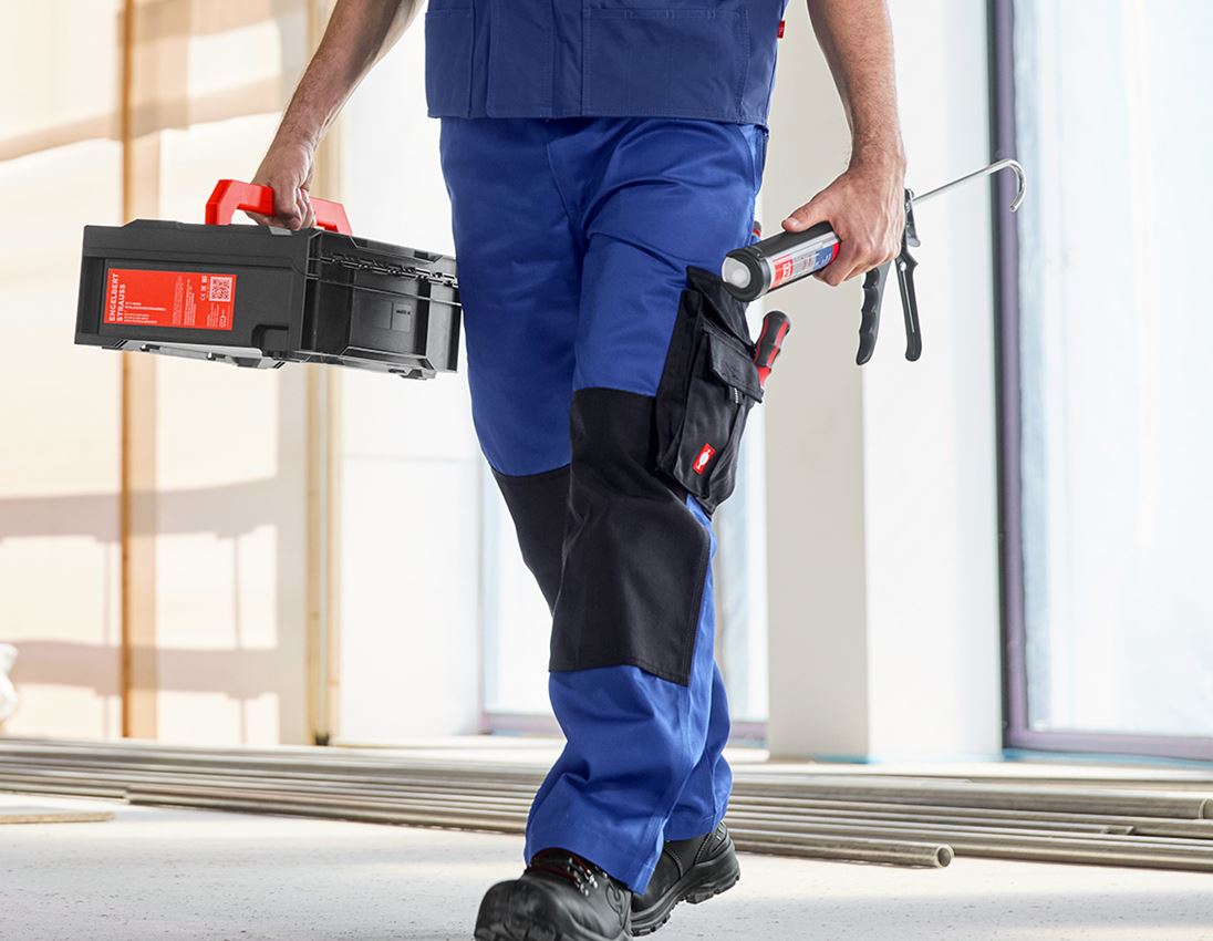 Témata: Kalhoty do pasu e.s.image + modrá chrpa/černá 1