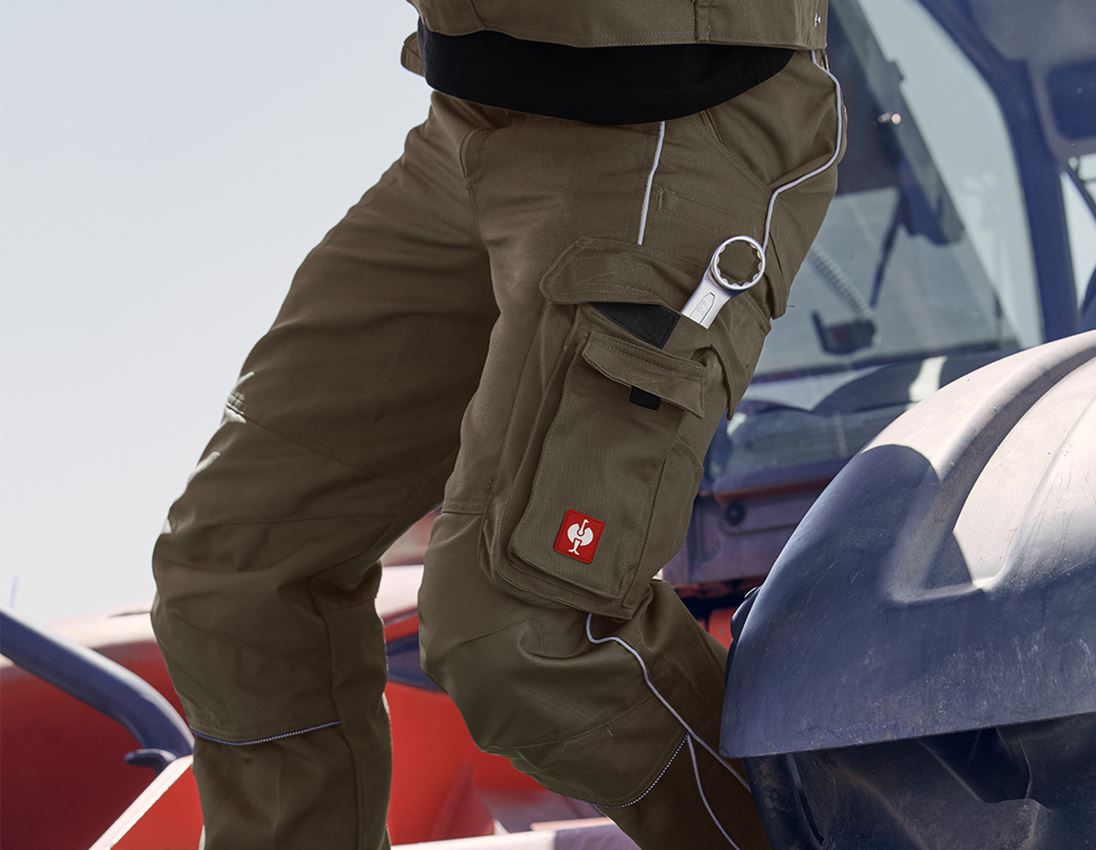 Pracovní kalhoty: Kalhoty do pasu e.s.prestige + olivová 2