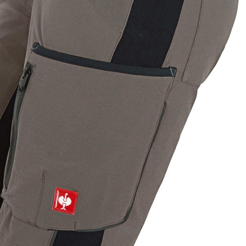 Pracovní kalhoty: Šortky e.s.vision stretch, dámské + kámen/černá 2