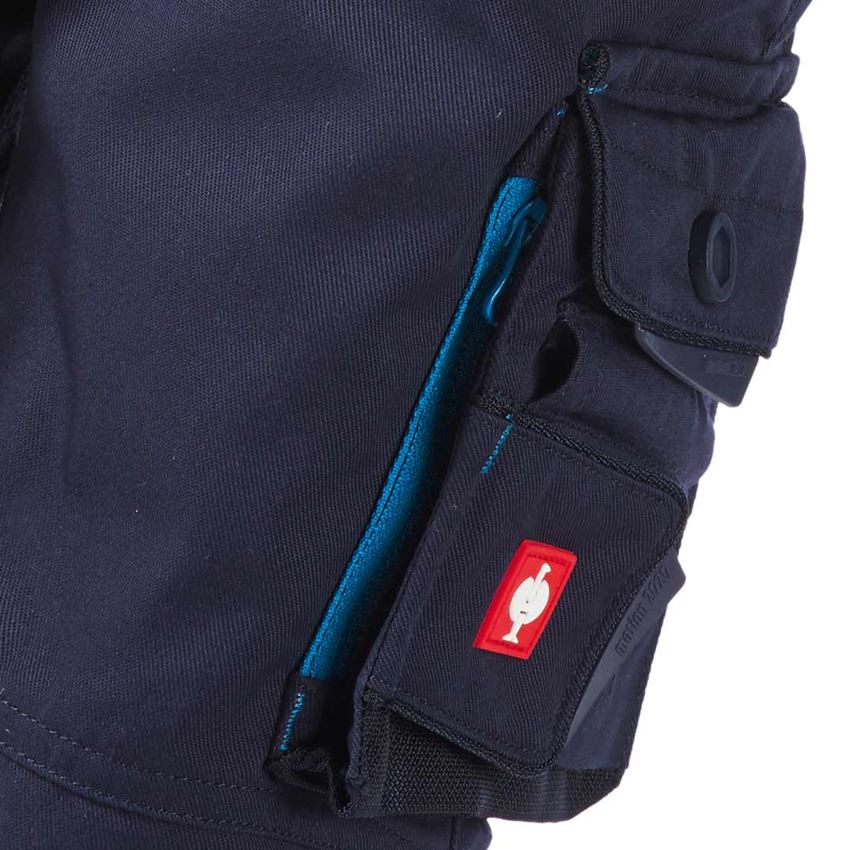 Krat'asy: Šortky e.s.motion 2020, dětské + tmavomodrá/atol 2