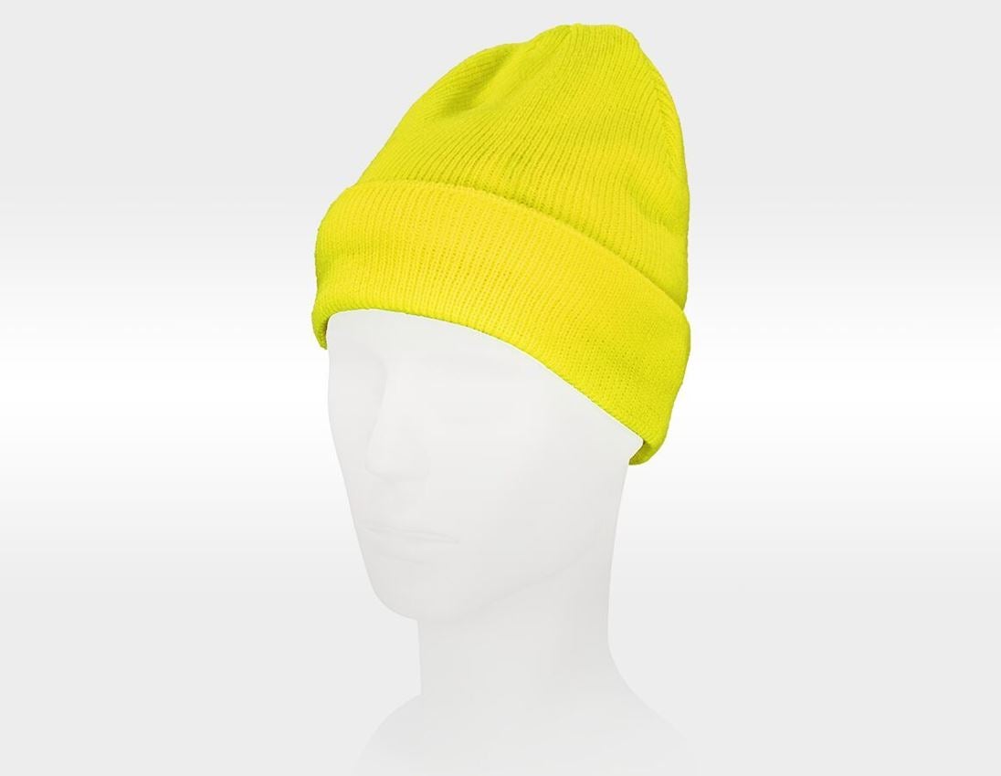 Doplňky: Zimní pletená čepice Neon + žlutá