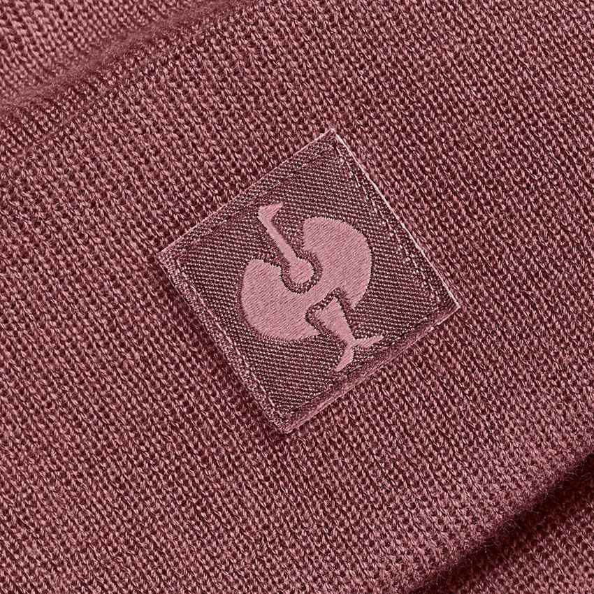 Malé dárky: Pletená čepice e.s.iconic + oxidově červená 2