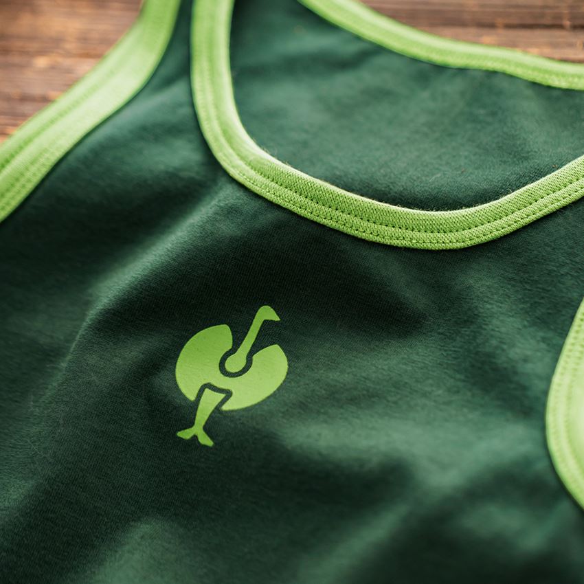 Oděvy: e.s. Tílko cotton stretch, 2 ks v balení, dětská + zelená/mořská zelená 2