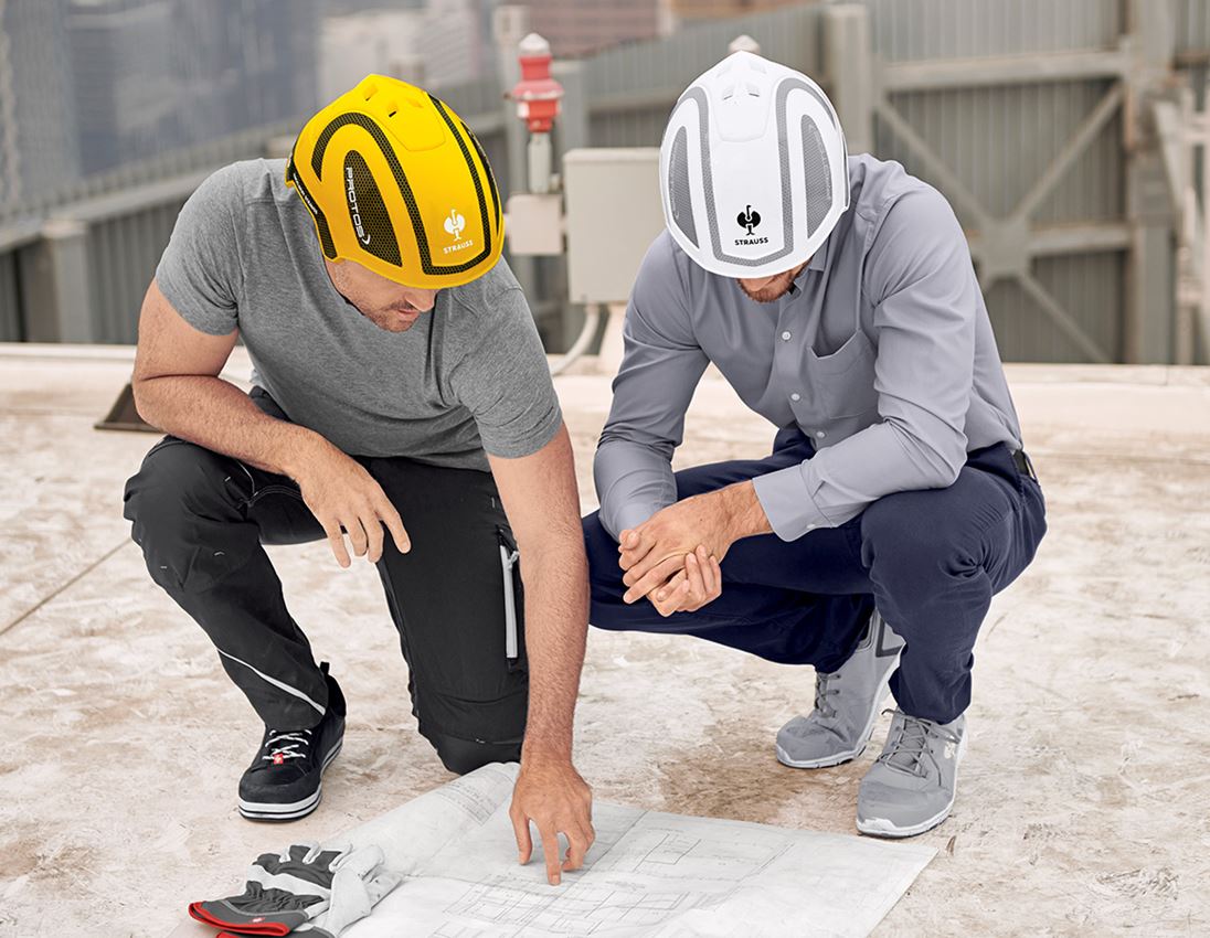 Ochranné přilby: e.s. Pracovní přilba Protos® + bílá/platinová 2