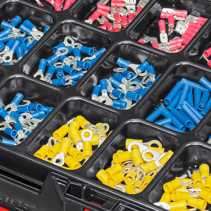 Sortiment drobných dílů: Kabelové spojky izolované (EI) v STRAUSSboxu 2