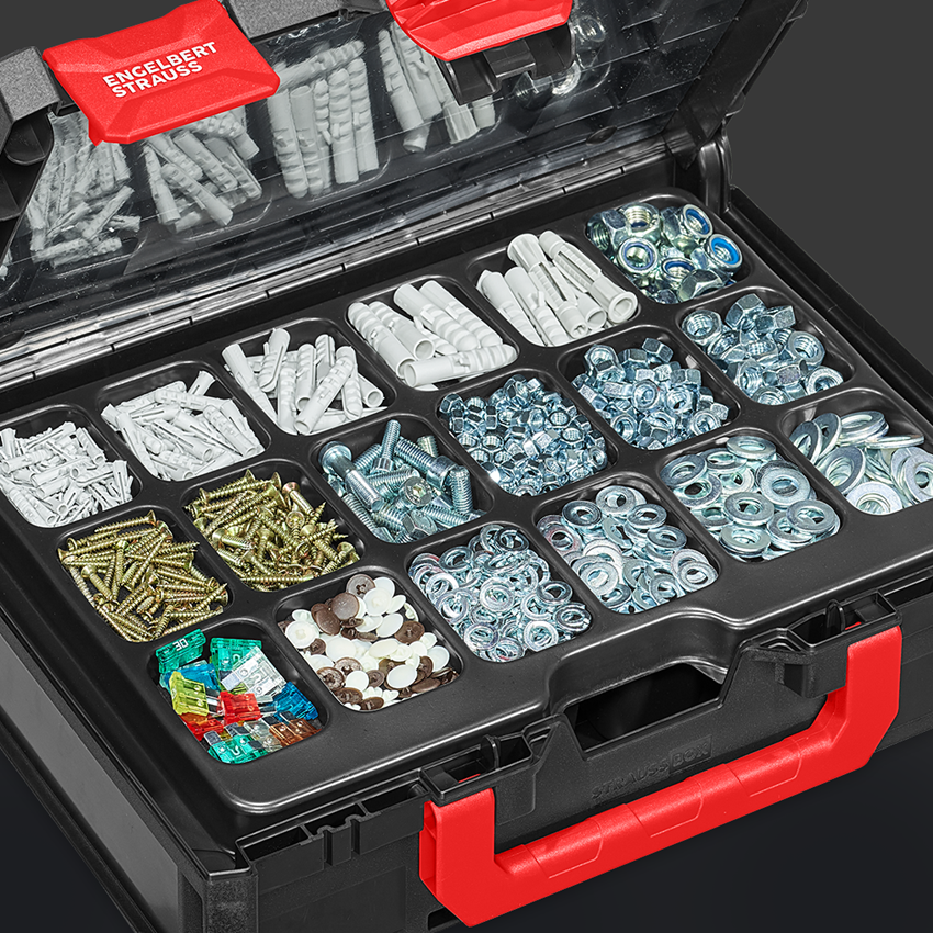 STRAUSSbox Systém: STRAUSSbox 118 midi tool insert, 18-přihrádky 2