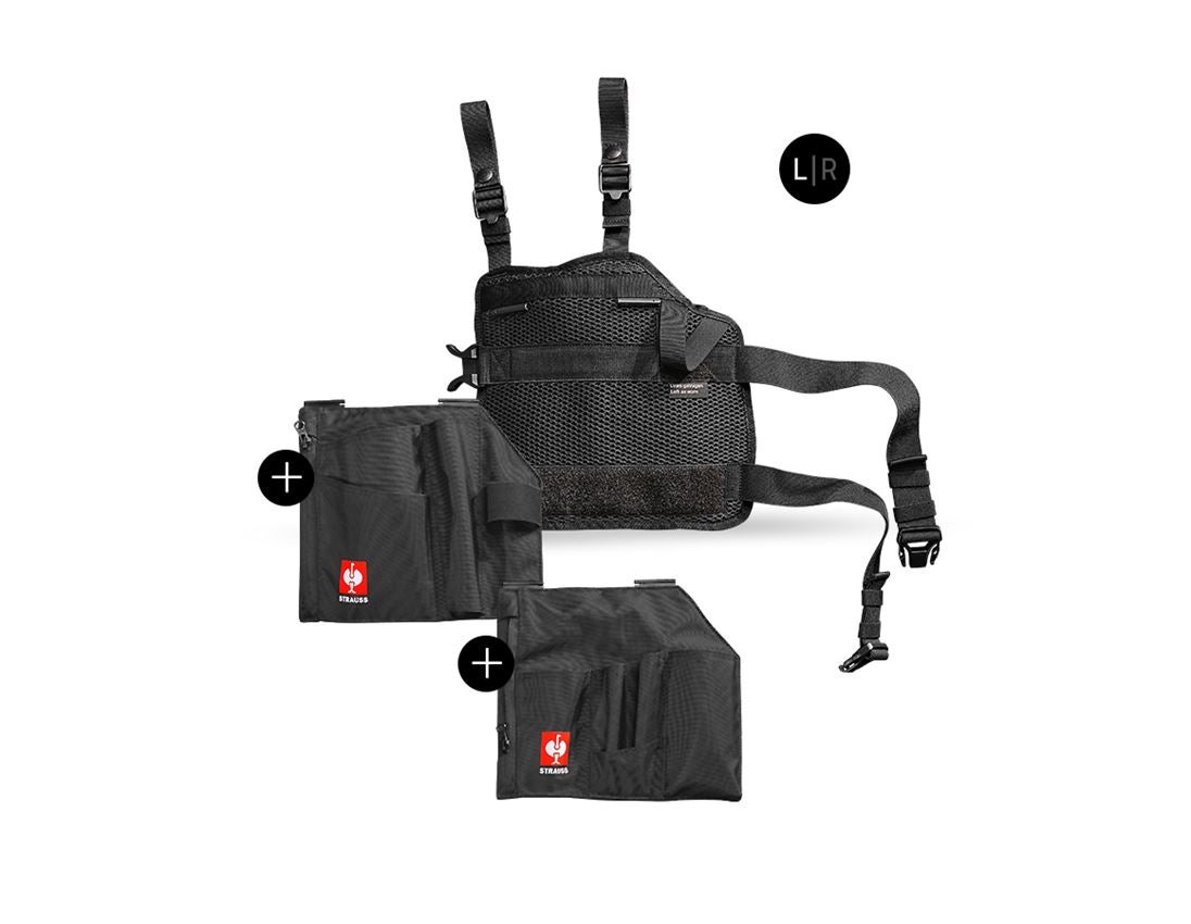 Tašky na nářadí | Kapsy na nářadí: e.s. Sada kapes na nářadí Legpack + černá 2