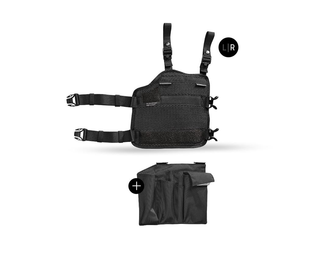 Tašky na nářadí | Kapsy na nářadí: e.s. Sada kapes na nářadí Legpack + černá 3