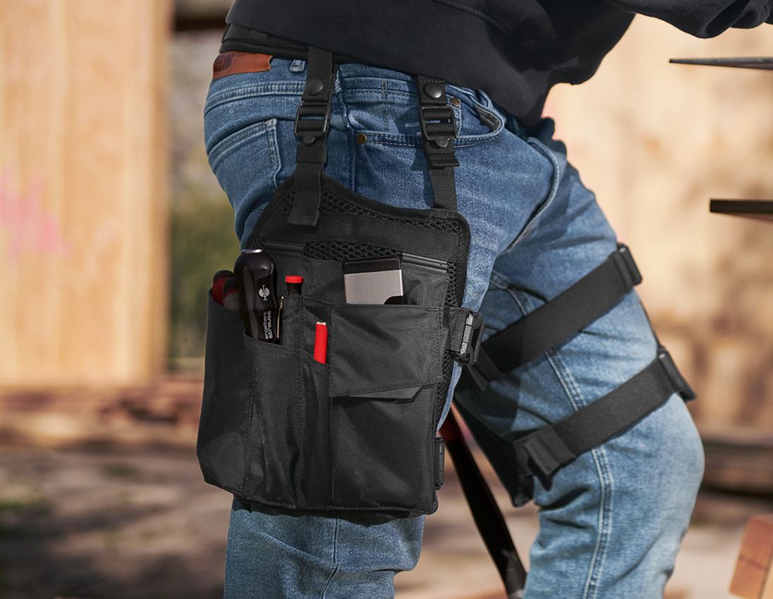 Tašky na nářadí | Kapsy na nářadí: e.s. Sada kapes na nářadí Legpack + černá 1