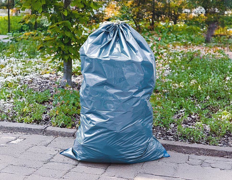 25x Pytle na odpad se stahovací šňůrou,120l, 60 mμ | Strauss