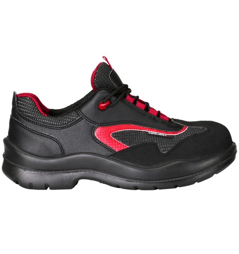 S1P: S1P Bezpečnostní polobotky Comfort12 + černá/červená