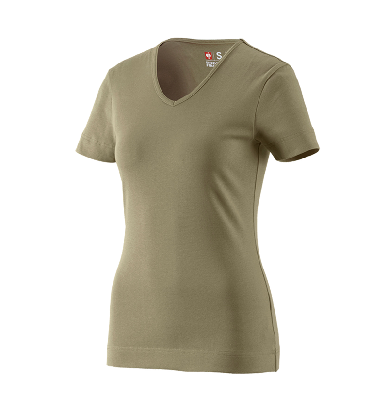 Témata: e.s. Tričko cotton V-Neck, dámské + rákos