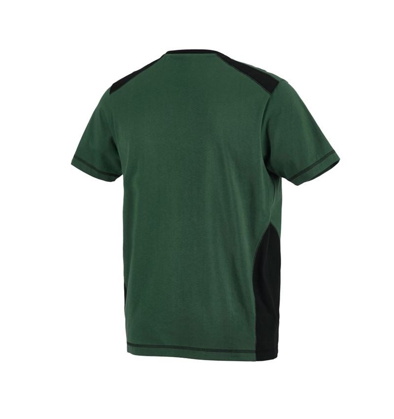 Zahradní / Lesnictví a Zemědělství: Tričko cotton e.s.active + zelená/černá 3