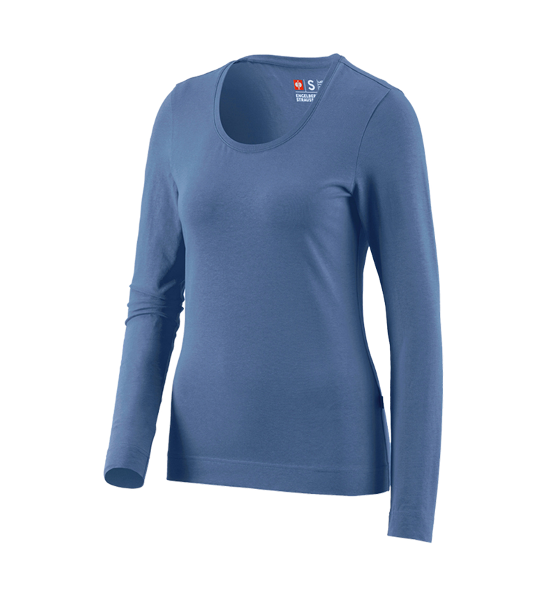 Témata: e.s. triko s dlouhým rukávem cotton stretch,dámské + kobalt 2