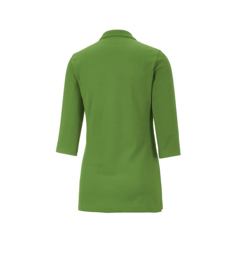 Trička | Svetry | Košile: e.s. Pique-Polo 3/4-rukávy cotton stretch, dámské + mořská zelená 4