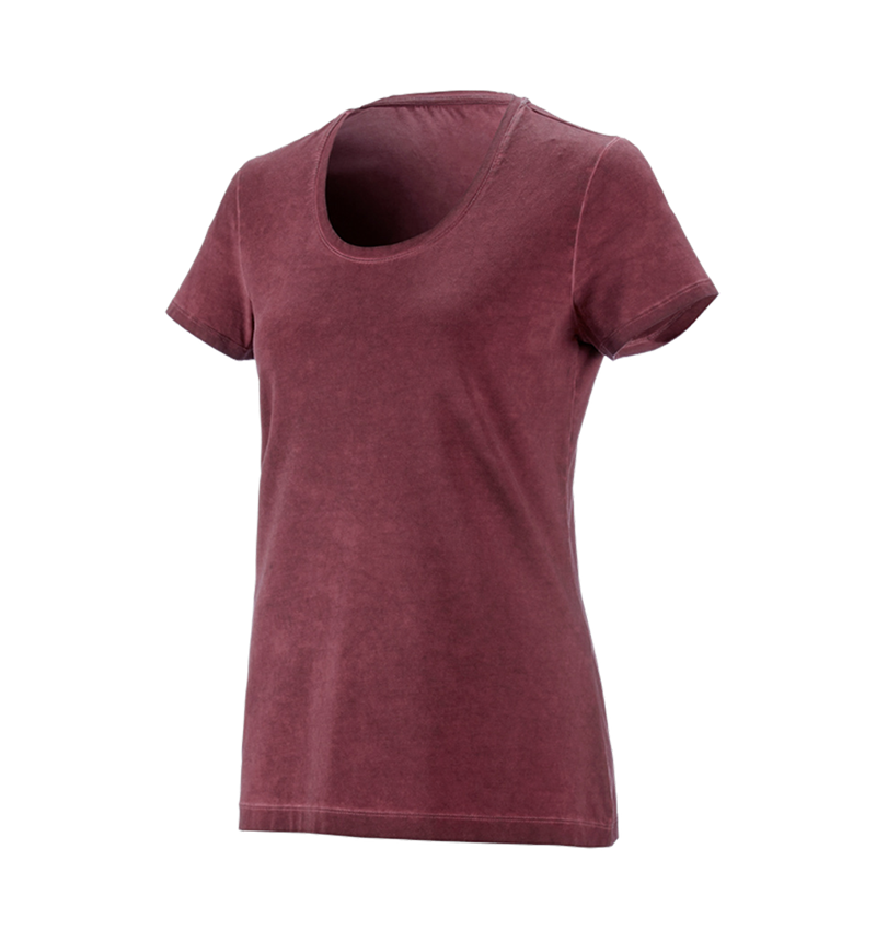 Trička | Svetry | Košile: e.s. Tričko vintage cotton stretch, dámská + rubínově vintage 1