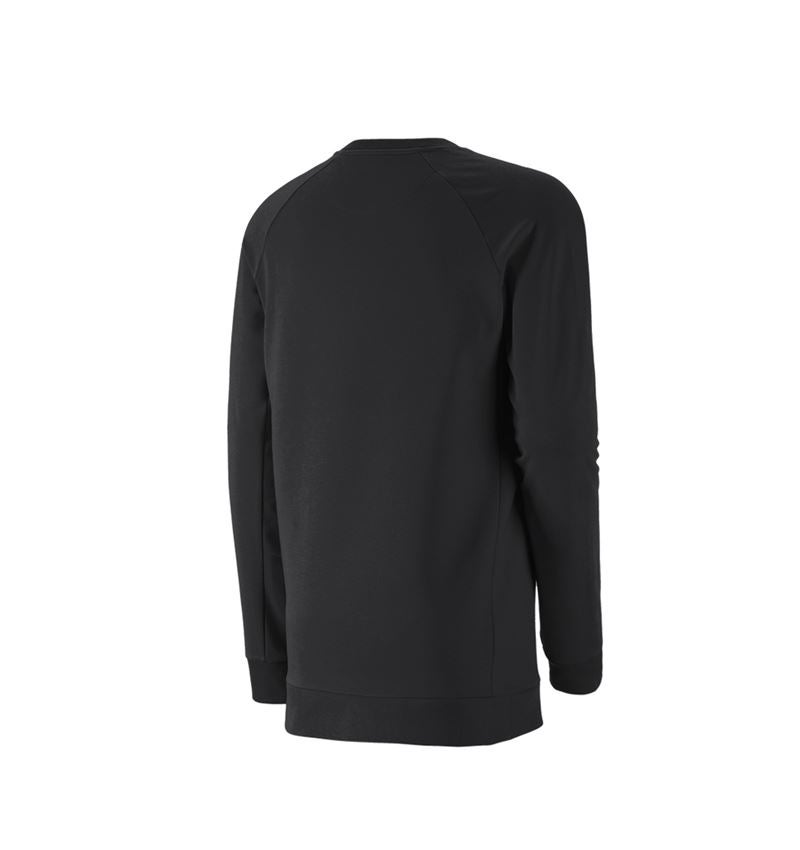 Témata: e.s. Mikina cotton stretch, long fit + černá 3