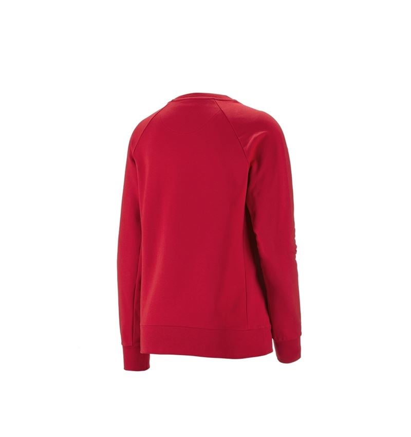 Trička | Svetry | Košile: e.s. Mikina cotton stretch, dámská + ohnivě červená 1