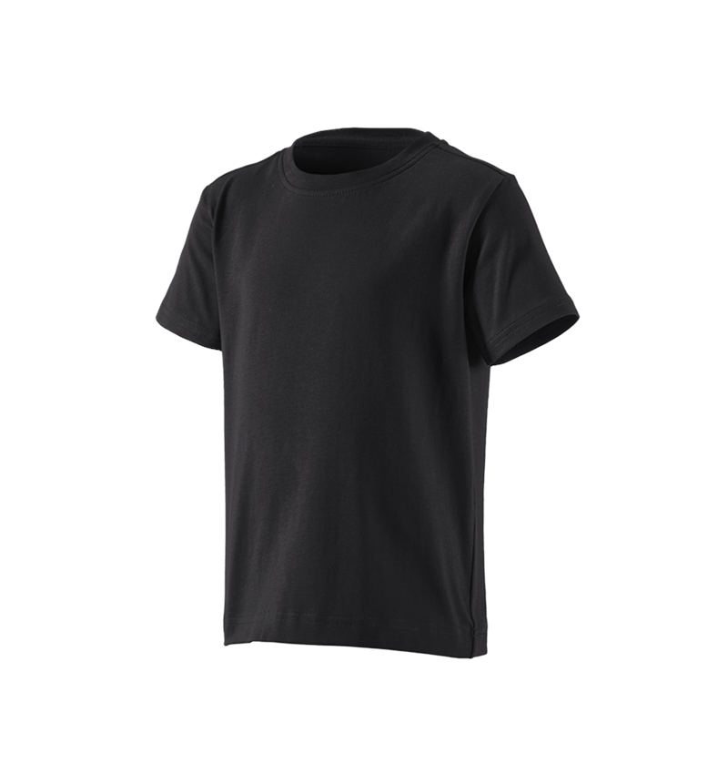 Trička | Svetry | Košile: e.s. Tričko cotton stretch, dětská + černá 2
