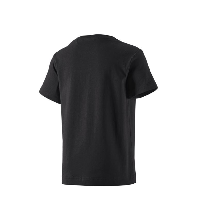 Trička | Svetry | Košile: e.s. Tričko cotton stretch, dětská + černá 3