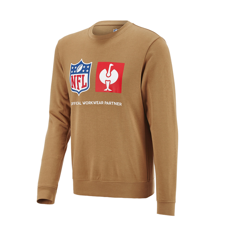 Spolupráce: NFL Sweatshirt cotton + mandlově hnědá 3