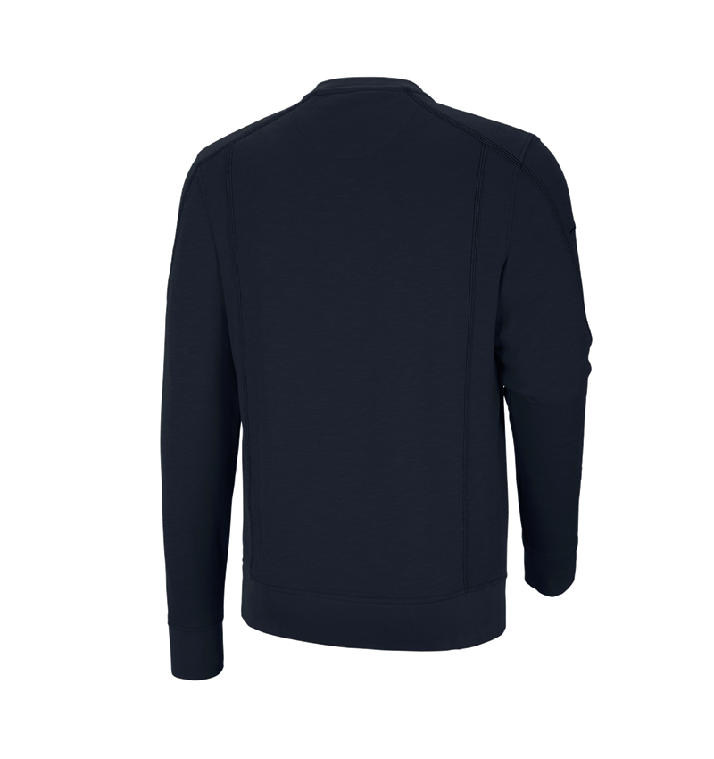 Témata: Mikina cotton slub e.s.roughtough + noční modrá 2
