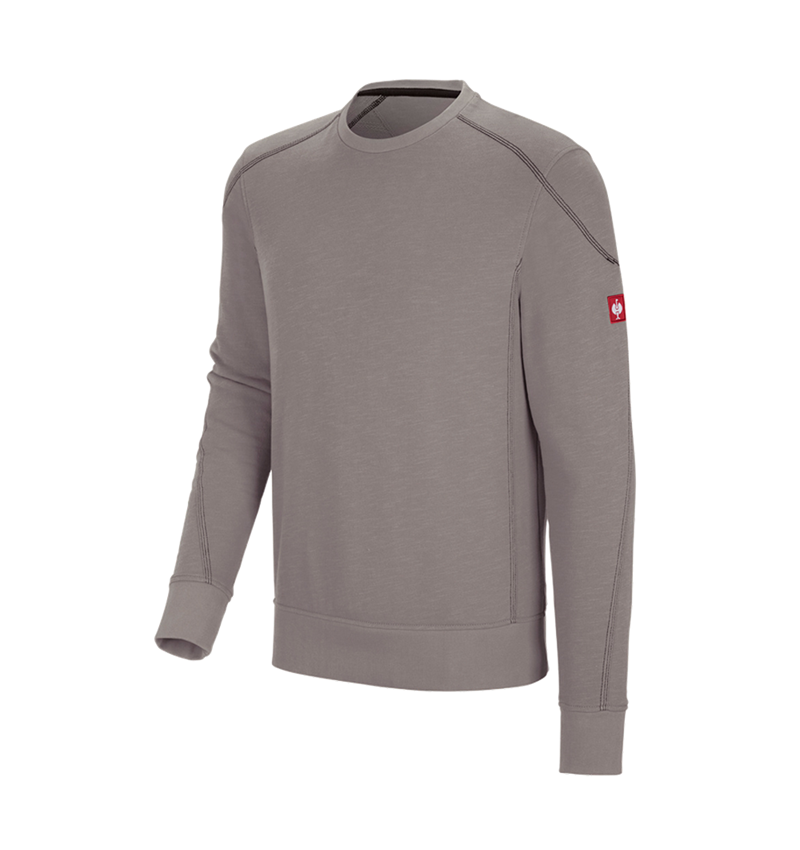 Trička, svetry & košile: Mikina cotton slub e.s.roughtough + popelavá