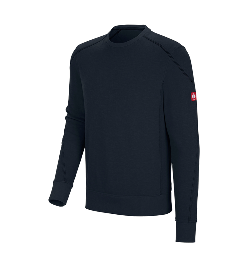 Témata: Mikina cotton slub e.s.roughtough + noční modrá 1