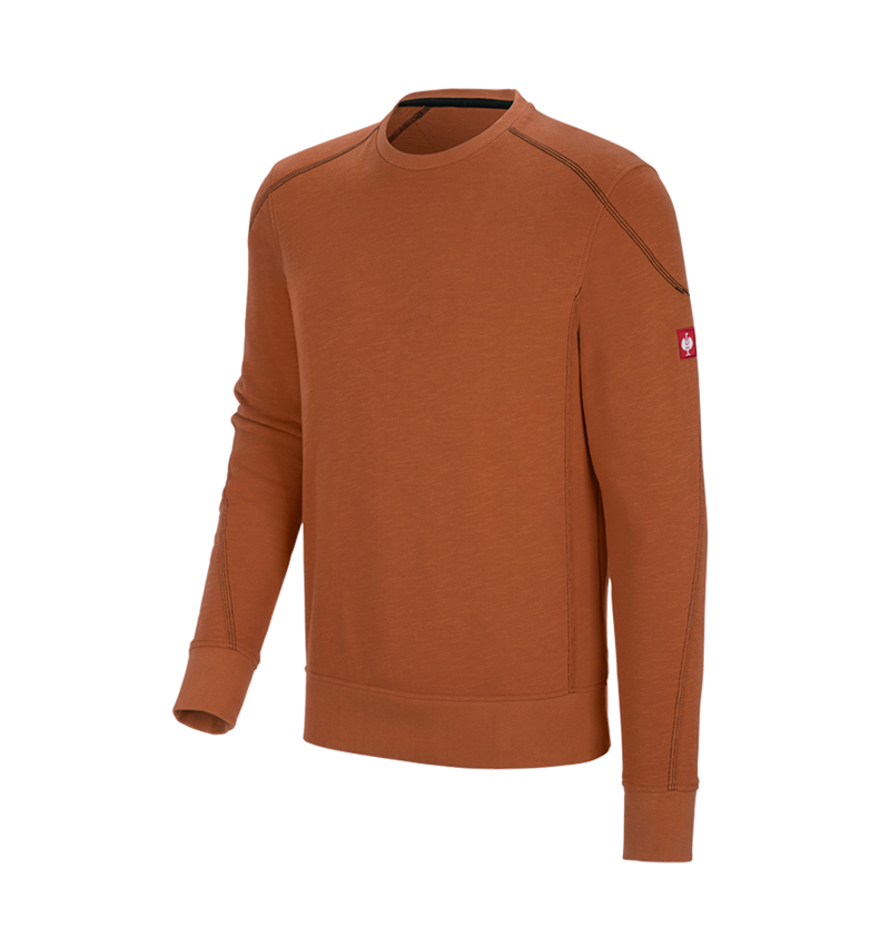 Trička, svetry & košile: Mikina cotton slub e.s.roughtough + měď 2