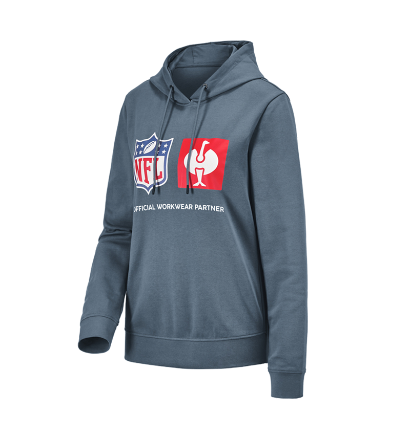 NFL X STRAUSS: NFL Hoodie cotton, ladies + oxidově modrá 2