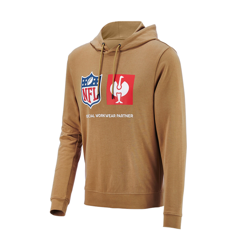 Spolupráce: NFL Hoodie cotton + mandlově hnědá 6