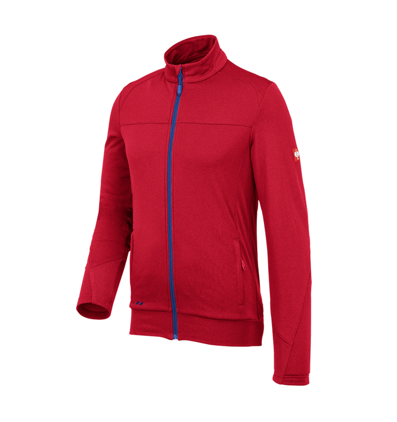 Pracovní bundy: FIBERTWIN® clima-pro bunda e.s.motion 2020 + ohnivě červená/modrá chrpa 3