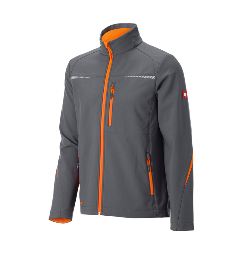 Pracovní bundy: Softshellová bunda e.s.motion 2020 + antracit/výstražná oranžová 6