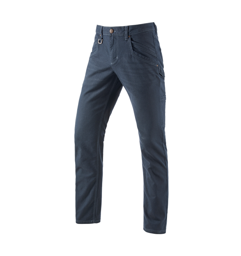 Pracovní kalhoty: Kalhoty s více kapsami e.s.vintage + ledově modrá 2