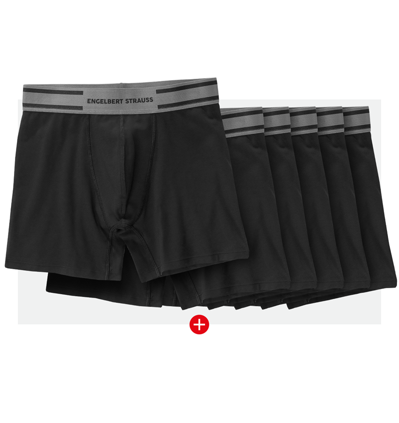 Nabídky měsíce: SADA: 6x e.s. Longleg boxerky cotton stretch + černá/cement