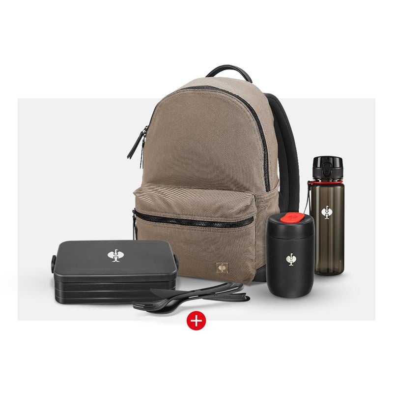 Velké dárky: Backpack e.s.motion ten Dárková sada + popelavě hnědá