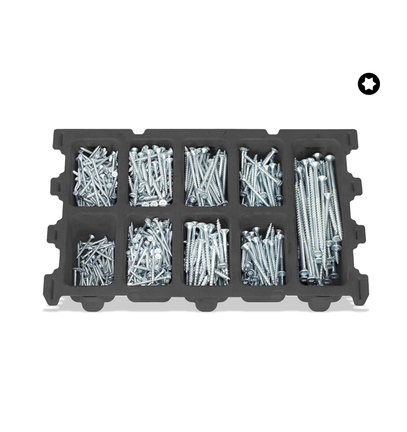 Nářadí: STRAUSSbox small univerzální šrouby insert