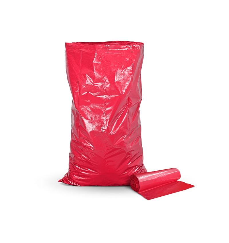 Pytle na odpadky | Likvidace odpadu: 25x Pytle na odpad, 120l, 60 mμ + červená