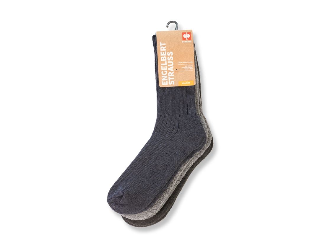 Ponožky | Punčochy: e.s. Pracovní ponožky Classic warm/high, 3-kusy