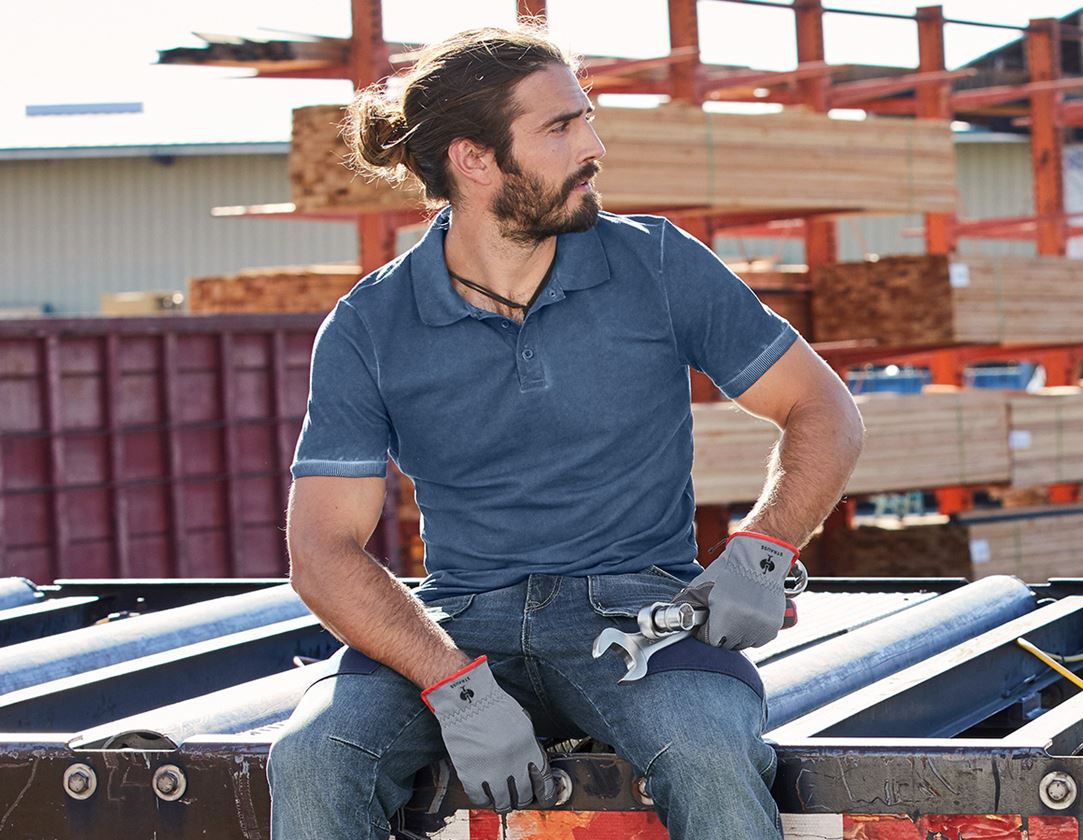 Trička, svetry & košile: e.s. Polo-Tričko vintage cotton stretch + antická modrá vintage 3