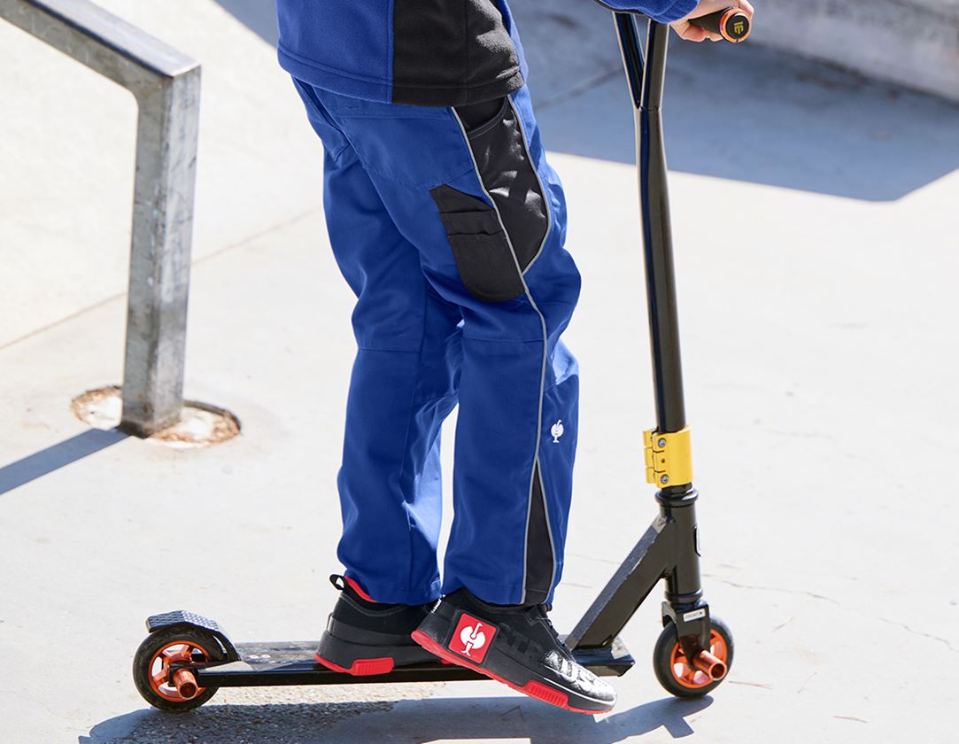 Kalhoty: Dětské kalhoty do pasu e.s.active + modrá chrpa/černá 2