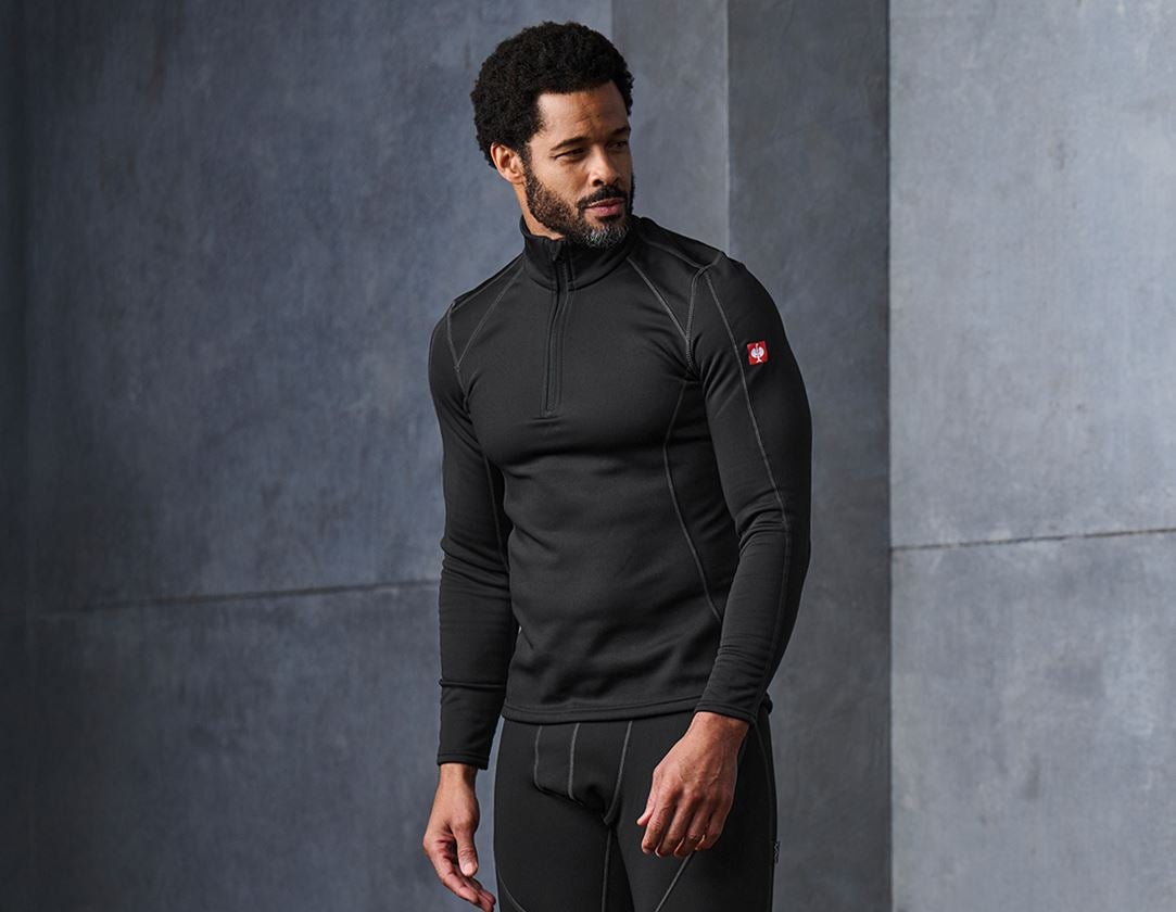Spodní prádlo | Termo oblečení: e.s. Funkční-Troyer thermo stretch - x-warm + černá 1