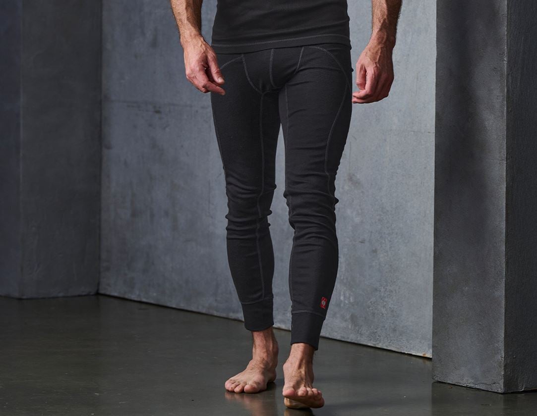 Spodní prádlo | Termo oblečení: e.s. Funkční-Long Pants basis-warm + černá