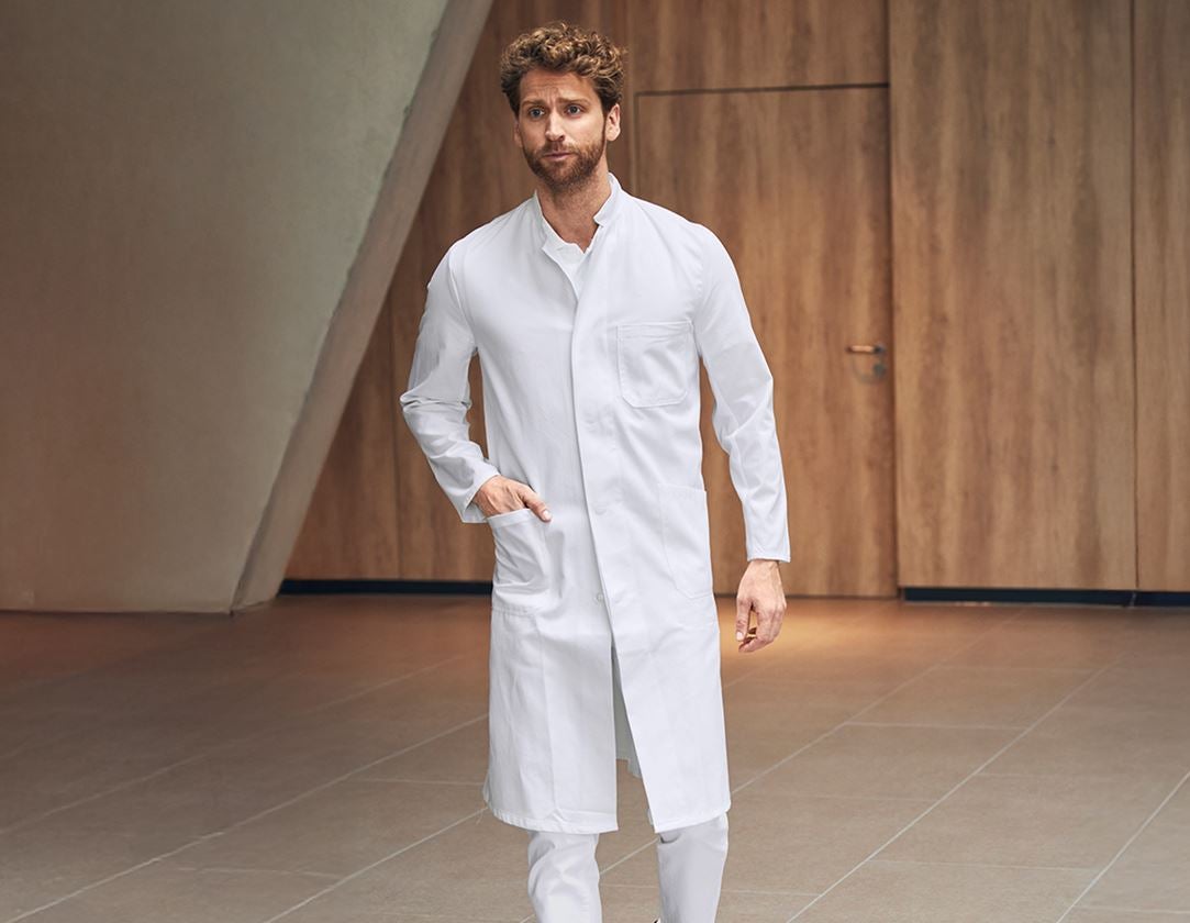 Pracovní pláště: Pánský pracovní plášť Sascha + bílá