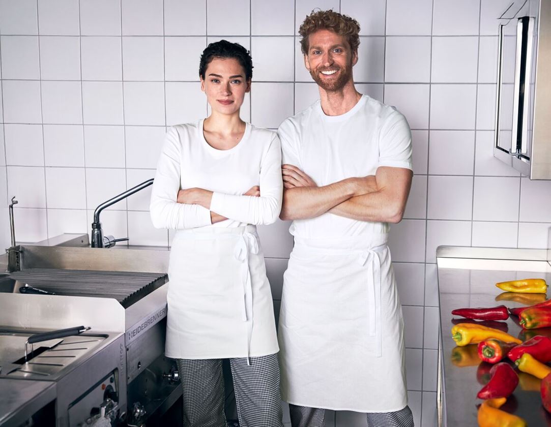 Zástěry: Zástěra z bavlněného kepru - 3 ks v balení + bílá 1