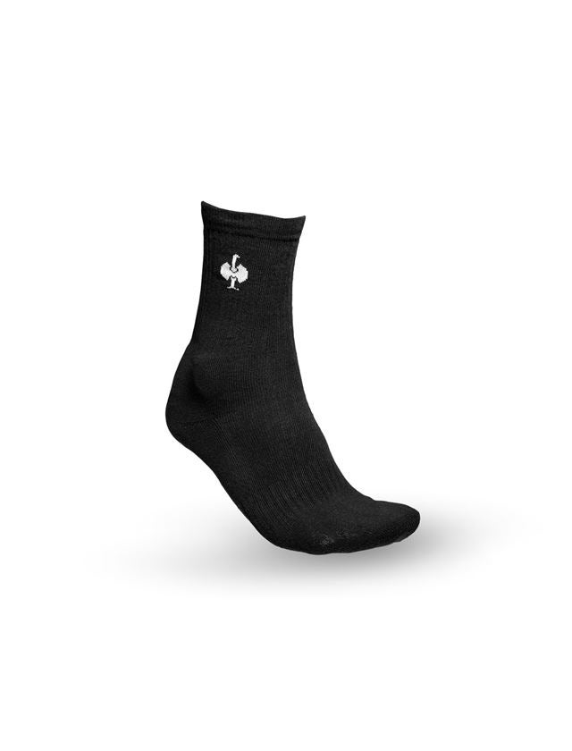Ponožky | Punčochy: e.s. Víceúčelové ponožky Classic light/high, 3ks + černá