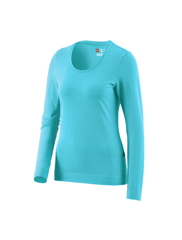Témata: e.s. triko s dlouhým rukávem cotton stretch,dámské + modrá capri