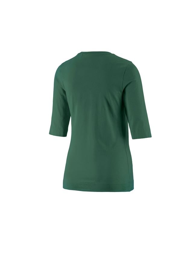 Trička | Svetry | Košile: e.s. Tričko s 3/4 rukávy cotton stretch, dámské + zelená 3
