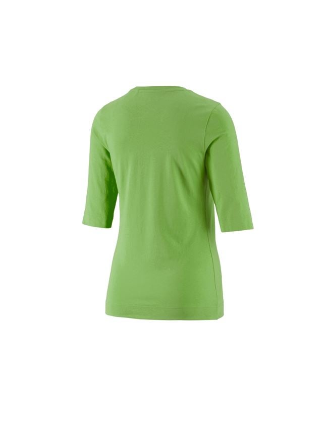 Trička | Svetry | Košile: e.s. Tričko s 3/4 rukávy cotton stretch, dámské + mořská zelená 2