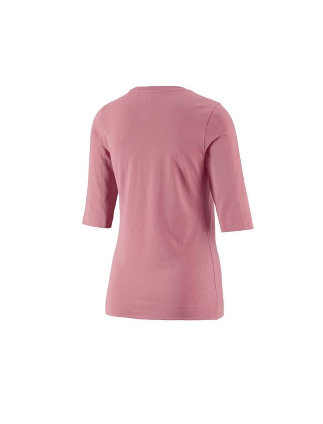 Trička | Svetry | Košile: e.s. Tričko s 3/4 rukávy cotton stretch, dámské + starorůžová 1